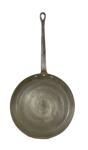 Vintage copper frying pan with cast iron handle kk. p 12