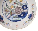 Antique polychrome Delft plate