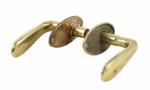 Antique brass door handle set b. d 1