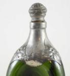 Leerdam Gero green glass whisky decanter Georg Nilsson