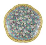 An antique  Chinese porcelain pedestal dish with cranes