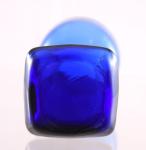 Blue bulb vase ag. d 20