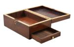 Antique wooden sewing box