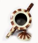 Coffeepot brown striped enamel e. ok 3