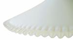 White glass coolie shade v. lp 1