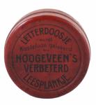 Letterdoosje Hoogeveen's verbeterd leesplankje  c. b 3