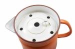 Vintage Dutch milk boiler burnt orange