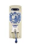 Vintage Dutch wall coffee grinder PeDe with blue windmill nr. 5