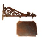 Cast iron sign board