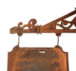 Cast iron sign board