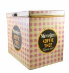 Large Dutch antique storage shop tin Niemeijer's Koffie en Thee