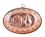Vintage oval shaped copper cake or jelly mold kk. p 16