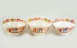 Drie creamware  kommetjes ag k 5