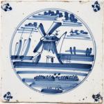 Wall tile windmill nr. 7