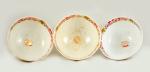 Drie creamware  kommetjes ag k 5