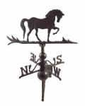 Wall weathervane with horse