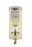 Vintage Dutch wall coffee grinder with green letters Koffie