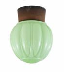 Groene art deco bol plafondlamp v. p 3