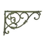 Wall-shelf bracket wall support holder set green