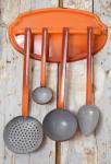 Antique Dutch kitchen utensils rack e. or 3