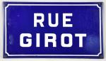 Rue Girot French street sign