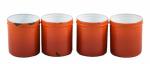 Kitchen canister set burnt orange e. or 7