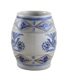 Vintage French stoneware kichen storage pot Tapioca