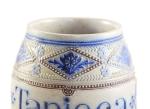 Vintage French stoneware kichen storage pot Tapioca