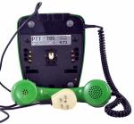 Retro groene seventies telefoon