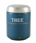 Vintage Dutch kitchen canister Thee e. bl 3