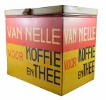 Vintage Dutch shop tin Van Nelle voor Koffie en Thee