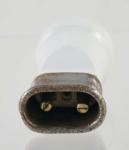 Porcelain double electric plug b. e 19