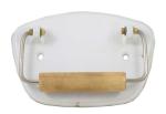 Antieke wc rol houder wit emaille