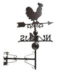 Cast iron wall weathervane