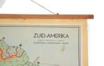 Vintage pull down school chart Zuid-Amerika nr. 5