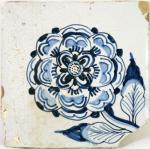 Wandtegel ornament bloem nr. 9 Wandtegel ornament bloem nr. 9