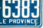 Licence plate Québec c. d 7