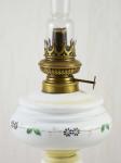 Antieke opaline glas olielamp v. sl 10 Antieke opaline glas olielamp v. sl 10