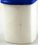 Voorraadpotten blauw geblokt kk. k 19 Voorraadpotten blauw geblokt kk. k 19