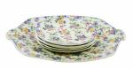 Vintage Dutch chintz pastry set Vintage Dutch chintz pastry set