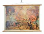 Schoolplaat Brand van Moskou 1812 Schoolplaat Brand van Moskou 1812