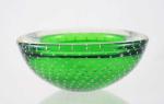 Groen bullicante Murano glas kommetje Groen bullicante Murano glas kommetje