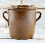 Antique stoneware canning jar kk. k 4 Antique stoneware canning jar kk. k 4