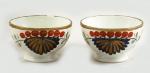 Two Borneo cabinet bowls ag. k 15