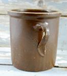 Antique stoneware canning jar kk. k 4 Antique stoneware canning jar kk. k 4
