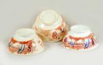 Drie creamware  kommetjes ag k 5 Drie creamware  kommetjes ag k 5