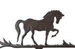 Wall weathervane with horse