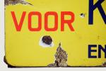 Emaille reclamebord Van Nelle voor Koffie en Thee c. r 16 Emaille reclamebord Van Nelle voor Koffie en Thee c. r 16