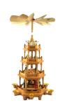 German Nativity pyramid carrousel 4 - tier k. d 19 German Nativity pyramid carrousel 4 - tier k. d 19