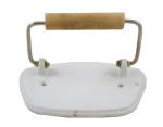 Antique cast iron white enameled  toiletpaper holder Antique cast iron white enameled  toiletpaper holder